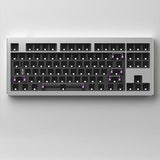 MONSGEEK M3W Three Mode 87 Keys Mechanical Keyboard mechkeysshop M3W Silver Pink None Only Kit