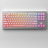 MONSGEEK M3W Three Mode 87 Keys Mechanical Keyboard mechkeysshop M3W Silver Pink V3 Pro Cream Yellow Full assembled keyboard