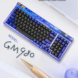 Newmen GM980 Triple Mode Hot Swap Mechanical Keyboard mechkeysshop stars starry sky 