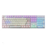 NIZ X108 Capacitancia White Keyboard mechkeysshop T108-three mode-RGB-35g-full white 