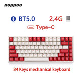 Noppoo 84keys RGB Three Modes Mechanical Keyboard mechkeysshop 