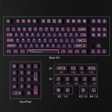 PIIFOX Binary ASA Profile Keycaps mechkeysshop Cyberpunk 