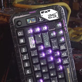 PIIFOX Cyber Ruins Cherry Profile PC Keycaps Set mechkeysshop 