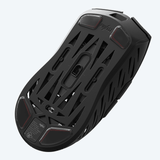 PWNAGE Trinity Glass Mouse Feet mechkeysshop Glass Red Trim on Black 