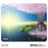 QPAD GP-48 Glass Mouse Pad mechkeysshop GP-48C Time Tree 480x400x4mm 