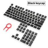 REDRAGON Scarab A130 104 Keys Crystal Key Caps mechkeysshop Black 