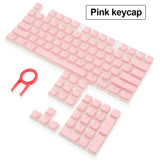 REDRAGON Scarab A130 104 Keys Crystal Key Caps mechkeysshop Pink 