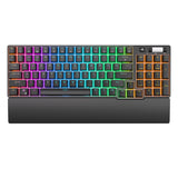 ROYAL KLUDGE RK96 RGB Tri-Mode Hot Swappable Mechanical Keyboard mechkeysshop Black Blue Switch 