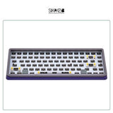 SIKAKEYB SK5 Mountain City Aluminum/Transparent 84keys Keyboard Kit mechkeysshop Purple-three mode 