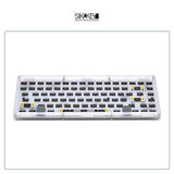 SIKAKEYB SK5 Mountain City Aluminum/Transparent 84keys Keyboard Kit mechkeysshop White transparent-three mode 