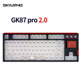 Skyloong GK87 Pro Three Mode Mechanical Keyboard mechkeysshop Black Transparent Kit None 