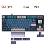 Skyloong GK87 Pro Three Mode Mechanical Keyboard mechkeysshop BluePink Gateron Purple 