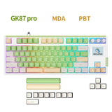Skyloong GK87 Pro Three Mode Mechanical Keyboard mechkeysshop Green Gateron Purple 