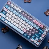 Soulcat Electronic Meow Cherry Profile PBT+PC Keycaps Set