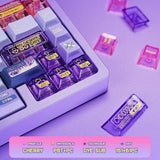 Titan Nation Hi Score Girl Cherry Profile PC Keycaps Set mechkeysshop 