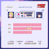 Titan Nation Hi Score Girl Cherry Profile PC Keycaps Set mechkeysshop 