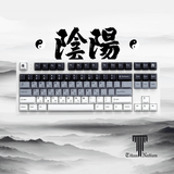 Titan Nation Yin Yang Cherry Profile Keycaps Set mechkeysshop 