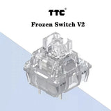 TTC Frozen Switch V2 Mechanical Keyboard Silent Switches 3 Pins mechkeysshop Frozen V2 10 PCS 