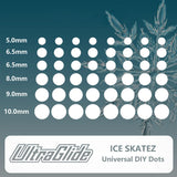 Ultraglide Universal DIY Teflon Dots Skates mechkeysshop ICE Dots 48 pics 
