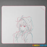 Uncle Panda Mini Pink Neon Gaming Mousepad mechkeysshop 
