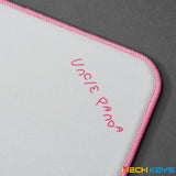 Uncle Panda Mini Pink Neon Gaming Mousepad mechkeysshop 