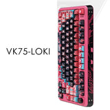 VALKYRIE VK75 Gasket Three Mode Mechanical Keyboard mechkeysshop VK75-LOKI 