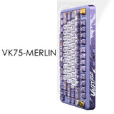 VALKYRIE VK75 Gasket Three Mode Mechanical Keyboard mechkeysshop VK75-MERLIN 