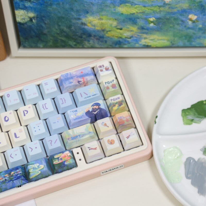 Varmilo Monet Theme 124 Keys Keycaps Set – mechkeysshop