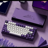 WEIKAV D75 Paper Plane Aluminum Alloy Mechanical Keyboard mechkeysshop Anodized Purple Zi Yuan Switch 