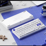 WEIKAV D75 Paper Plane Aluminum Alloy Mechanical Keyboard mechkeysshop E-coating Blue White Zi Yuan Switch 