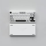 WEIKAV D75 Paper Plane Aluminum Alloy Mechanical Keyboard mechkeysshop E-coating White Moon White Switch 