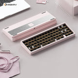 WEIKAV Lucky65 V2 Aluminium Alloy Gasket Keyboard Kit mechkeysshop Lucky65 V2 Pink 