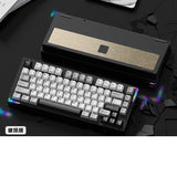 WEIKAV Stars75 QMK CNC Aluminum Alloy Mechanical Keyboard mechkeysshop Black(Anodizing) Qing Yun switch 