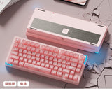 WEIKAV Stars75 QMK CNC Aluminum Alloy Mechanical Keyboard mechkeysshop Pink(E-coating PC) Yan Zhi switch 
