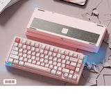 WEIKAV Stars75 QMK CNC Aluminum Alloy Mechanical Keyboard mechkeysshop Pink(E-coating) Yan Zhi switch 