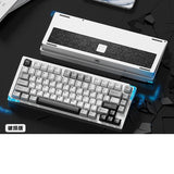 WEIKAV Stars75 QMK CNC Aluminum Alloy Mechanical Keyboard mechkeysshop Silver(Anodizing) Qing Yun switch 