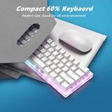 Womier K61/K61 PRO Compact 61 Keys Hotswap RGB Mechanical Keyboard mechkeysshop 