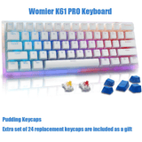 Womier K61/K61 PRO Compact 61 Keys Hotswap RGB Mechanical Keyboard mechkeysshop 