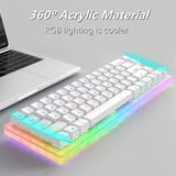 Womier K66 USB Hotswap RGB Mechanical Keyboard mechkeysshop 