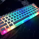 Womier K66 USB Hotswap RGB Mechanical Keyboard mechkeysshop Pudding White Gateron Blue 