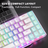 Womier K68 Hotswap RGB Mechanical Keyboard mechkeysshop 