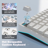 YUNZII AL65 QMK/VIA Custom Hollow Mechanical Keyboard mechkeysshop 