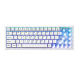 YUNZII AL65 QMK/VIA Custom Hollow Mechanical Keyboard mechkeysshop AL65 White YUNZII Milk V2 Linear Switch 
