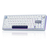 YUNZII AL66 Knob Aluminum Wireless Mechanical Keyboard mechkeysshop Blue Milk Switch 