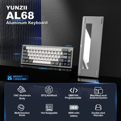 YUNZII AL68 QMK/VIA Gasket Aluminum Mechanical Keyboard – mechkeysshop
