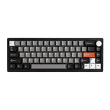YUNZII AL68 QMK/VIA Gasket Aluminum Mechanical Keyboard mechkeysshop Black Milk V2 Linear Switch 
