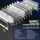 YUNZII AL75 CNC Aluminum Wireless Mechanical Keyboard mechkeysshop 