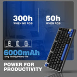 YUNZII AL75 CNC Aluminum Wireless Mechanical Keyboard mechkeysshop 