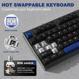 YUNZII AL75 CNC Aluminum Wireless Mechanical Keyboard mechkeysshop 