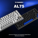 YUNZII AL75 CNC Aluminum Wireless Mechanical Keyboard mechkeysshop 